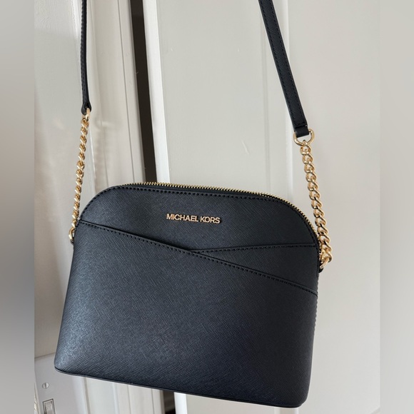 Michael Kors Black and Gold Crossbody Bag - Picture 1 of 4
